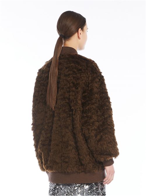 Bomber corto in tessuto furry WEEK END Max Mara | AGIATE2425086022600001